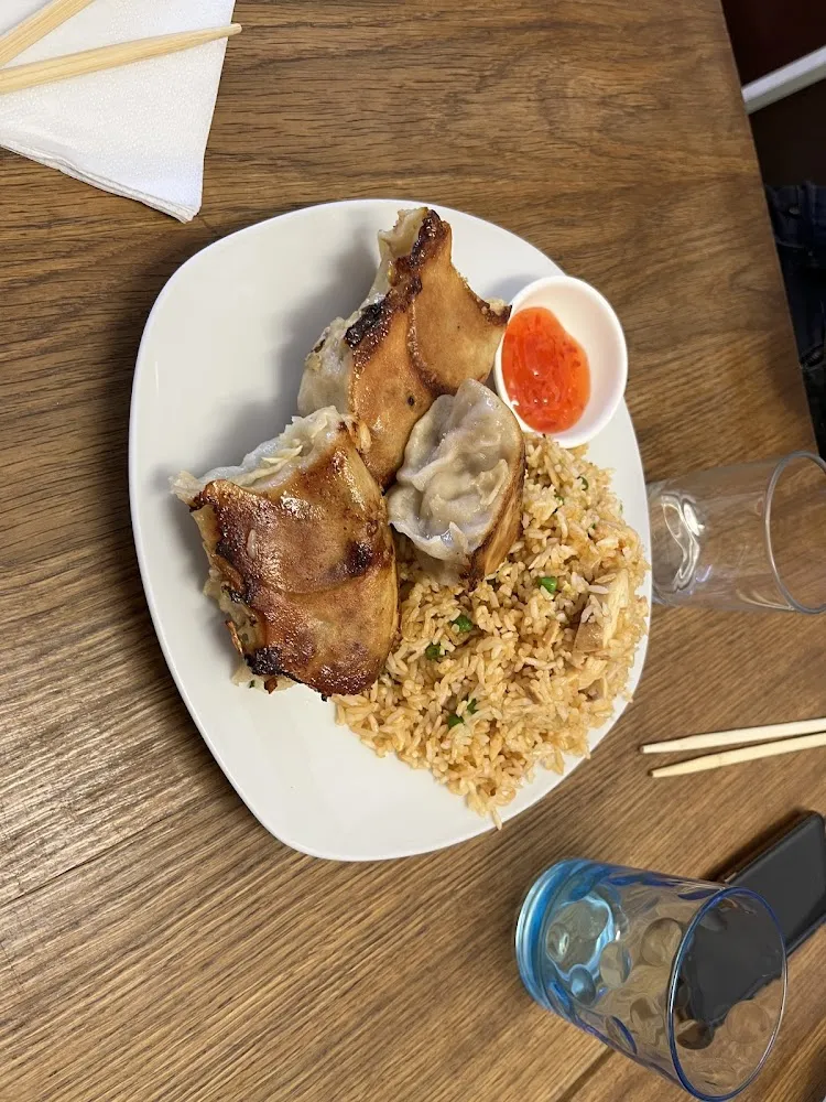 Raviolis Et Riz Un Peu Piquant